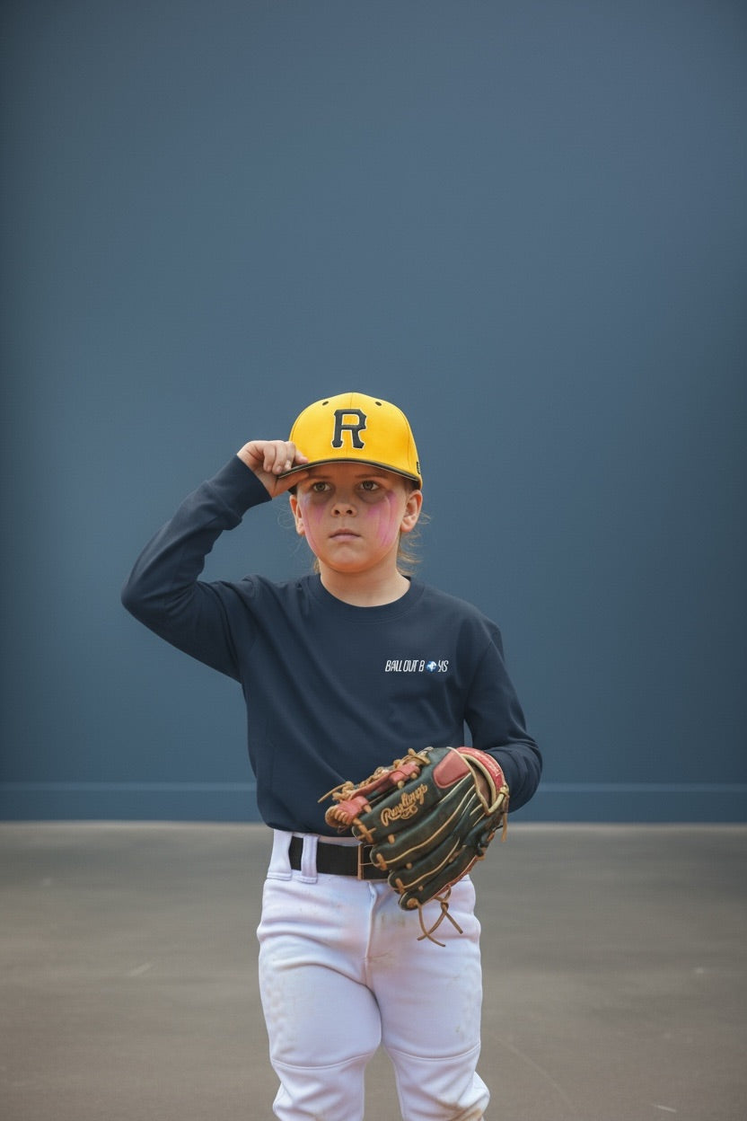 GRIND HARD SHINE HARDER Kid's Long-Sleeve Tee